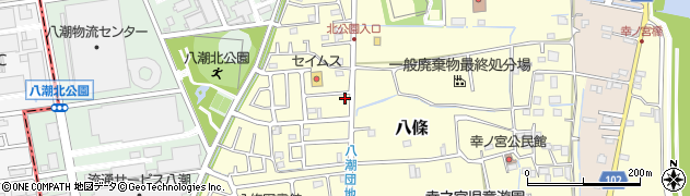 埼玉県八潮市八條2484周辺の地図