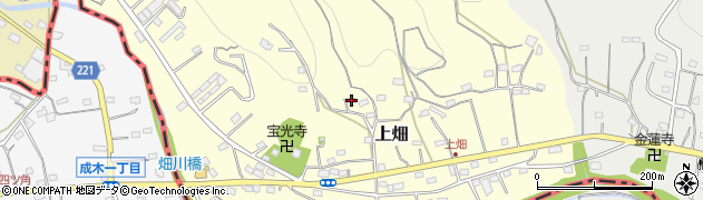 埼玉県飯能市上畑92周辺の地図