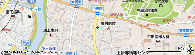 伊那生田飯田線周辺の地図