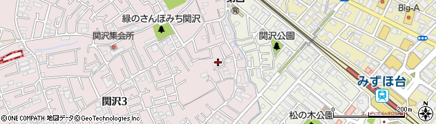 埼玉県富士見市関沢3丁目9-21周辺の地図