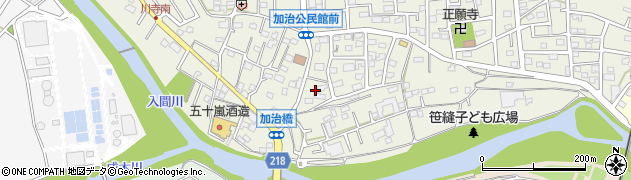 埼玉県飯能市笠縫11周辺の地図