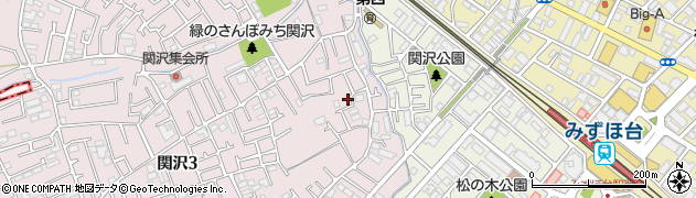 埼玉県富士見市関沢3丁目9-18周辺の地図