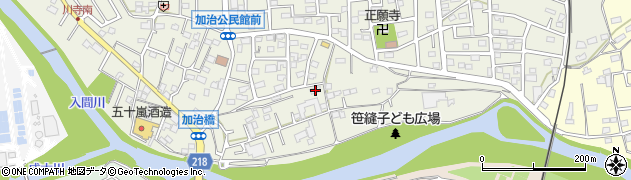埼玉県飯能市笠縫25周辺の地図