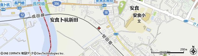 千葉県印旛郡栄町安食3604周辺の地図