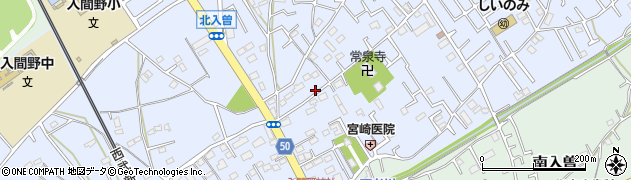 埼玉県狭山市北入曽308-1周辺の地図