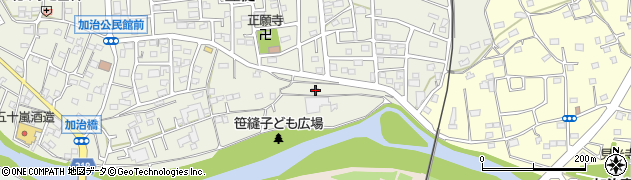 埼玉県飯能市笠縫192周辺の地図