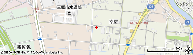 埼玉県三郷市幸房118周辺の地図