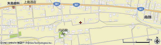 長野県伊那市美篶（上大島）周辺の地図