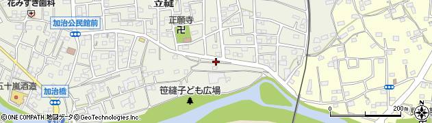 埼玉県飯能市笠縫191周辺の地図