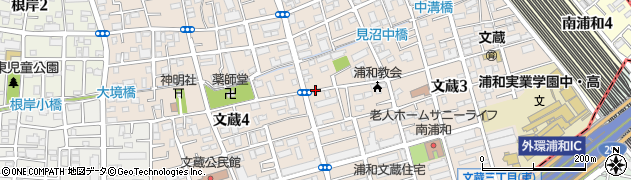 埼玉県さいたま市南区文蔵周辺の地図