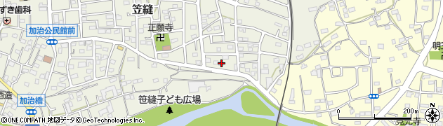 埼玉県飯能市笠縫202周辺の地図