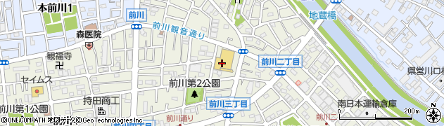 スーパーバリュー川口前川店周辺の地図