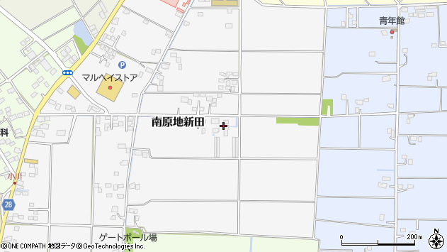 〒289-0332 千葉県香取市南原地新田の地図