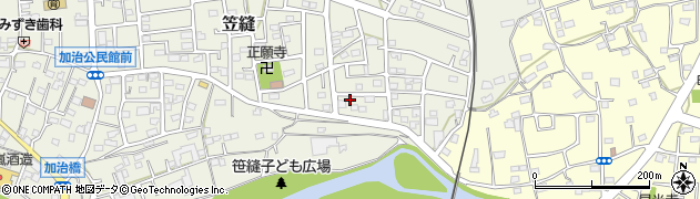 埼玉県飯能市笠縫194周辺の地図