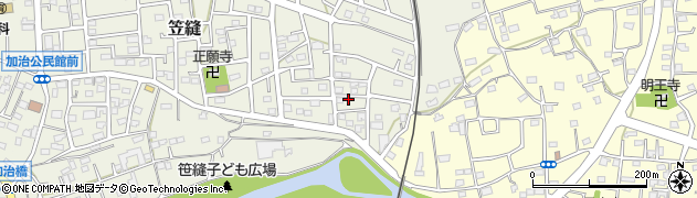 埼玉県飯能市笠縫207周辺の地図