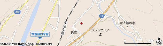 長野県木曽町（木曽郡）福島（中組）周辺の地図