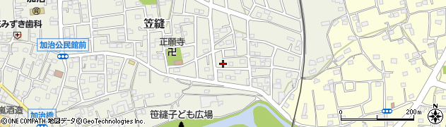 埼玉県飯能市笠縫195周辺の地図