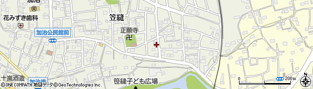 埼玉県飯能市笠縫190周辺の地図