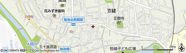 埼玉県飯能市笠縫49周辺の地図