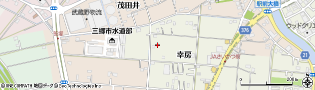 埼玉県三郷市幸房22周辺の地図