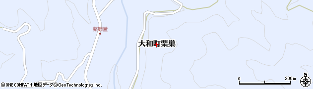 岐阜県郡上市大和町栗巣周辺の地図