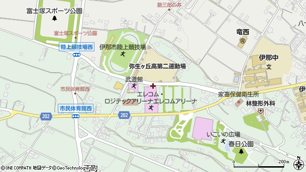 〒396-0011 長野県伊那市伊那部の地図