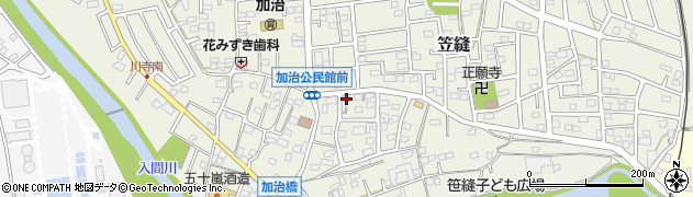 埼玉県飯能市笠縫55周辺の地図