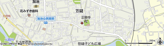 埼玉県飯能市笠縫42周辺の地図