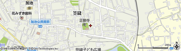 埼玉県飯能市笠縫183周辺の地図