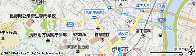 伊那合同庁舎　南信県税事務所周辺の地図