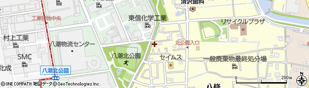 埼玉県八潮市八條2296-7周辺の地図