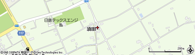 茨城県神栖市須田2733周辺の地図
