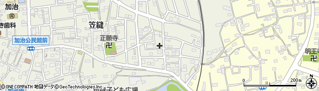 埼玉県飯能市笠縫200周辺の地図