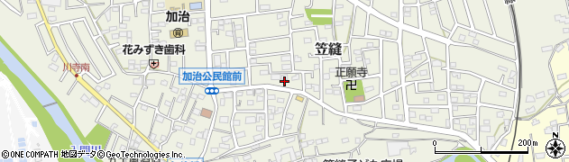 埼玉県飯能市笠縫47周辺の地図