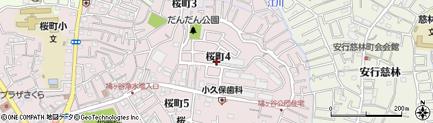 埼玉県川口市桜町4丁目周辺の地図