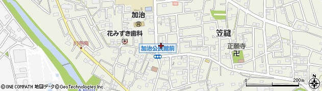 埼玉県飯能市笠縫60周辺の地図