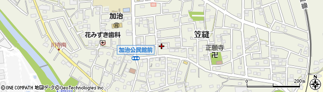 埼玉県飯能市笠縫80周辺の地図
