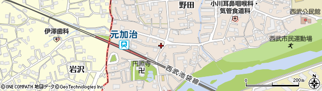 埼玉県入間市野田118周辺の地図