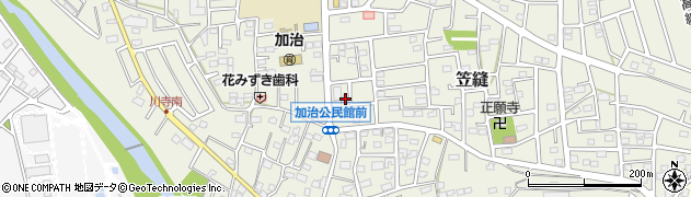 埼玉県飯能市笠縫63周辺の地図
