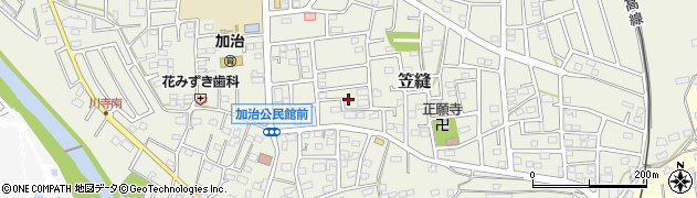 埼玉県飯能市笠縫82周辺の地図