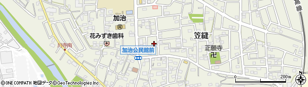 埼玉県飯能市笠縫62周辺の地図