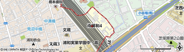 埼玉県さいたま市南区南浦和周辺の地図