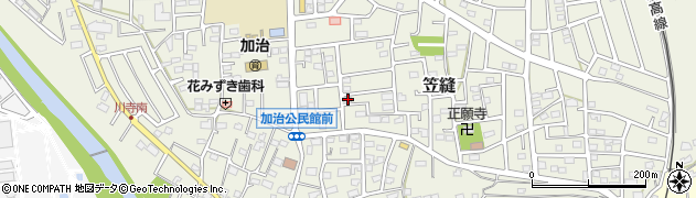 埼玉県飯能市笠縫79周辺の地図