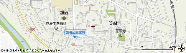 埼玉県飯能市笠縫83周辺の地図