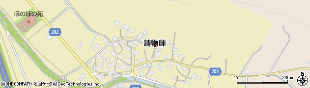 福井県南条郡南越前町鋳物師周辺の地図