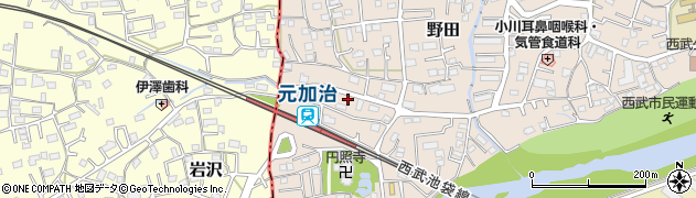 埼玉県入間市野田121周辺の地図