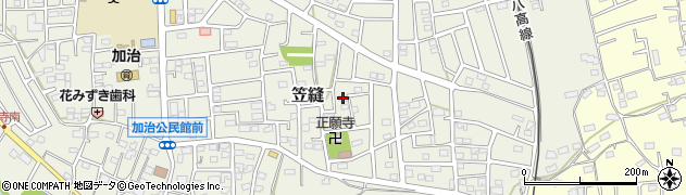 埼玉県飯能市笠縫174周辺の地図