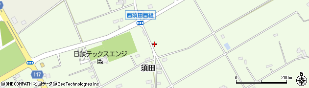茨城県神栖市須田2732周辺の地図
