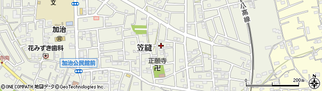 埼玉県飯能市笠縫175周辺の地図