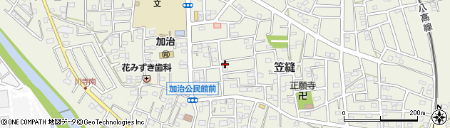 埼玉県飯能市笠縫78周辺の地図
